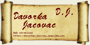Davorka Jačovac vizit kartica